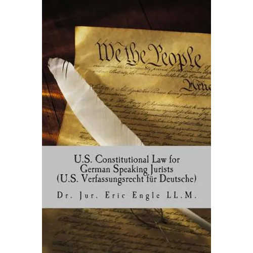 U.S. Constitutional Law for German Speaking Jurists - Paperback
