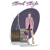 Street Style: A Beautiful Adult Coloring Book With Chic Fashion and Fresh Styles - Paperback