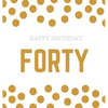 Happy 40th Birthday Guest Book (Hardcover): Happy 40th Birthday Guest book, party and birthday celebrations decor, memory book, 40th birthday, happy b - Hardcover