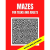 Mazes For Teens and Adults: 50 Easy Large print Mazes - Paperback