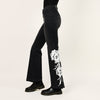 Placement Screen Print Leg Boot Cut