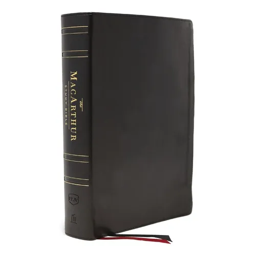 Nkjv, MacArthur Study Bible, Black Genuine Leather, Thumb-Indexed, Comfort Print: Unleashing God's Truth One Verse at a Time (Holy Bible, New King Jam - Leather