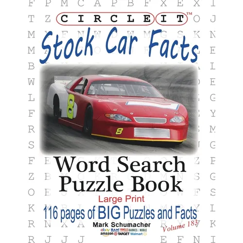 Circle It, Stock Car Facts, Word Search, Puzzle Book - Paperback