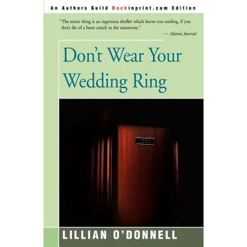 Don't Wear Your Wedding Ring - Paperback