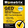 GED Study Guide 2026-2027 All Subjects - 3 Full-Length Practice Tests, 300+ Online Video Tutorials, GED Prep Book Secrets: [Certified Content Alignmen - Paperback