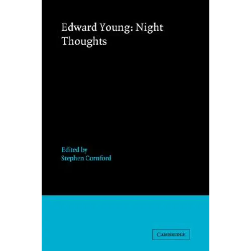 Edward Young: Night Thoughts - Paperback