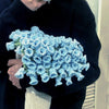 60cm New Creative Rose Bouquet Blanket (Finished), Crocheted Flower Bouquet Gift for Girlfriend