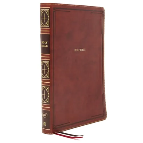 Kjv, Thinline Bible, Giant Print, Leathersoft, Brown, Red Letter Edition, Comfort Print: Holy Bible, King James Version - Imitation Leather