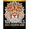 100 Animals Adult Coloring Book: Over 100 One Sided Animal Designs for Easy Relaxation and Stress Relieving (Rose Heaven Coloring Book Volume 2) - Paperback