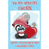 To My Special Cousin: Happy Valentine's Day! Coloring Card - Paperback