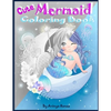 Cute Mermaid Coloring Book: Grayscale Gorgeous Coloring Book with Mermaids and Sea Creatures for girls Ages 4-8 - Paperback