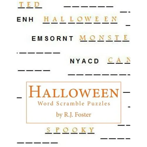 Halloween: Word Scramble Puzzles - Paperback