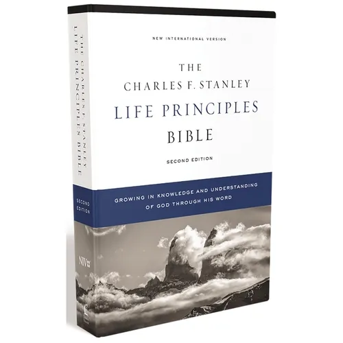 Niv, Charles F. Stanley Life Principles Bible, 2nd Edition, Hardcover, Comfort Print: Holy Bible, New International Version - Hardcover