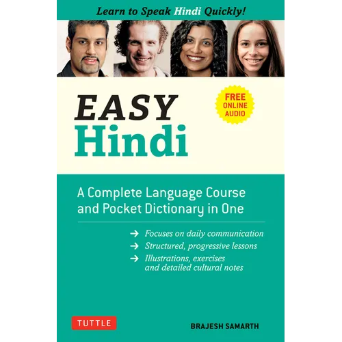 Easy Hindi: A Complete Language Course and Pocket Dictionary in One (Companion Online Audio, Dictionary and Manga Included) - Paperback
