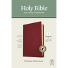 NLT Thinline Reference Bible, Filament Enabled Edition (Red Letter, Leatherlike, Berry, Indexed) - Imitation Leather
