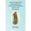 Applications For Enrollment of Chickasaw Newborn Act of 1905 Volume IV - Paperback