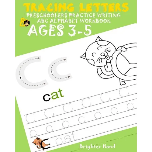 Tracing Letter Preschoolers Practice Writing ABC Alphabet Workbook*Kids Ages 3-5: Large Print - Paperback