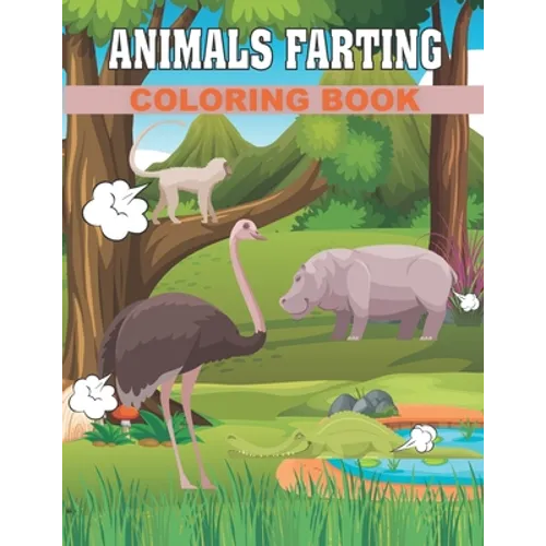 50 Animals farting Coloring Book - Paperback