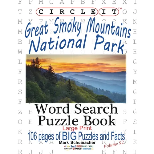 Circle It, Great Smoky Mountains National Park Facts, Word Search, Puzzle Book - Paperback