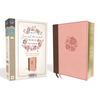NIV, Journal the Word Bible for Women, Leathersoft, Pink, Red Letter Edition, Comfort Print: 500+ Prompts to Encourage Journaling and Reflection - Imitation Leather