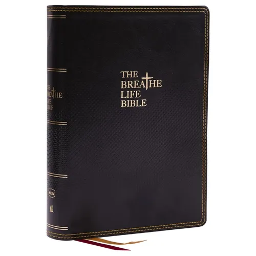 The Breathe Life Holy Bible: Faith in Action (Nkjv, Black Leathersoft, Red Letter, Comfort Print) - Imitation Leather