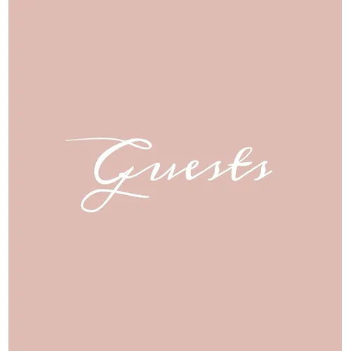 Guests Hardcover Guest Book: Blush Pink Guestbook Blank No Lines 64 Pages Keepsake Memory Book Sign In Registry for Visitors Comments Wedding Birthday - Hardcover