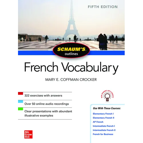 Schaum's Outline of French Vocabulary, Fifth Edition - Paperback