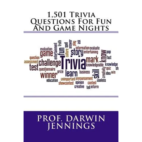 1,501 Trivia Questions For Fun And Game Nights - Paperback