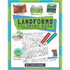 Landforms Coloring Book With Definitions Included: Teach Kids About Geography The Fun Way With Over 30 Landforms (And Biomes) To Color In. A Great Geo - Paperback