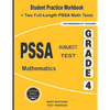 PSSA Subject Test Mathematics Grade 4: Student Practice Workbook + Two Full-Length PSSA Math Tests - Paperback