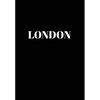 London: Hardcover Black Decorative Book for Decorating Shelves, Coffee Tables, Home Decor, Stylish World Fashion Cities Design - Hardcover