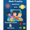 Math Practice with Addition, Subtraction, Multiplication & Division Grade 3-5: Math Worksheets with 2000+ Problems for Kids - Paperback