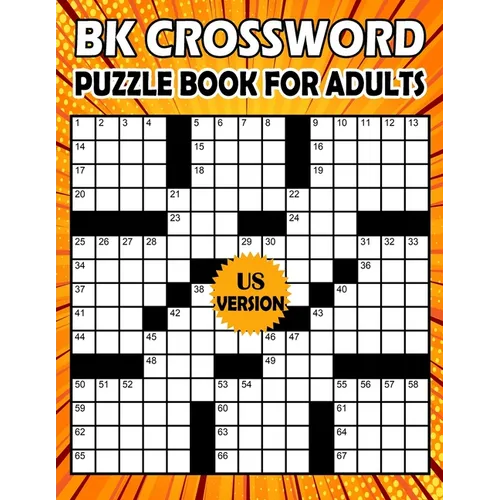 BK Crossword puzzle book for adults: Large print crossword book for adults & seniors - 80 Puzzle from (BK Bouchama) US Version - Paperback