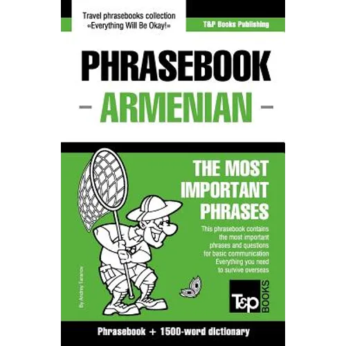 English-Armenian phrasebook and 1500-word dictionary - Paperback