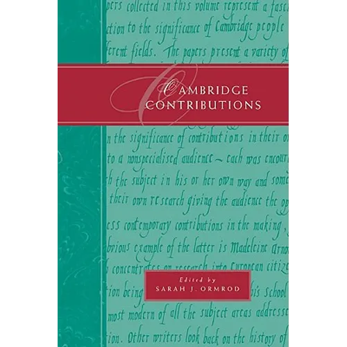 Cambridge Contributions - Paperback