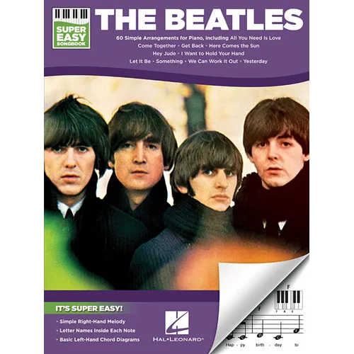 The Beatles - Super Easy Songbook 60 Iconic Songs for Easy Piano Let It Be Hey Jude Yesterday and More Beginner Piano Sheet Music Arrangements - Paperback