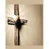 Heart and the Cross Christian Inspirational Notebook: 100 Pages 8.5" X 11" Wide Ruled Line Paper - Paperback
