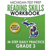 MICHIGAN TEST PREP Reading Skills Workbook M-STEP Daily Practice Grade 3: Preparation for the M-STEP English Language Arts Assessments - Paperback