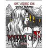 Adult Coloring Book Horror Cabin: Winter Vampires - Hardcover