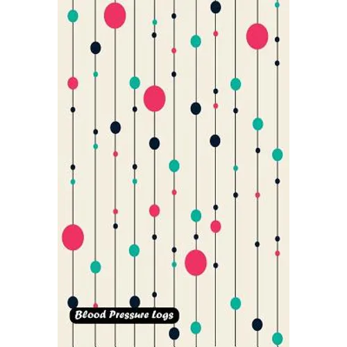 Blood Pressure Log: geometric pattern background from lines and circle cover - Paperback