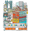 Brooklyn Bound: A Coloring Book: Including Williamsburg, Prospect Park, Coney Island, and More - Paperback