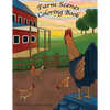 Farm Scenes Coloring Book: Country Scenes, Barns, Farm Animals For Adults To Color - Paperback