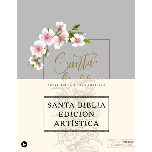 Nbla, Santa Biblia, Edición Artística, Tapa Dura/Tela, Arte Con Bordes Dorados, Palabras de Jesús En Rojo, Comfort Print - Hardcover