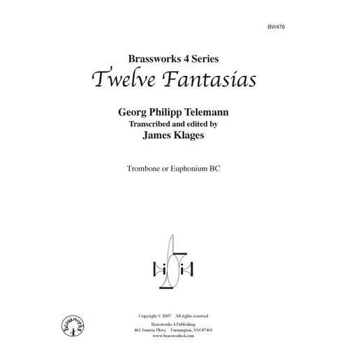 Twelve Fantasias: for Euphonium - Paperback