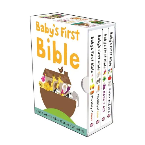 Baby's First Bible Boxed Set: The Story of Moses, the Story of Jesus, Noah's Ark, and Adam and Eve - Boxed Set