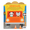 Vehicles Coloring Book + Stickers - Paperback