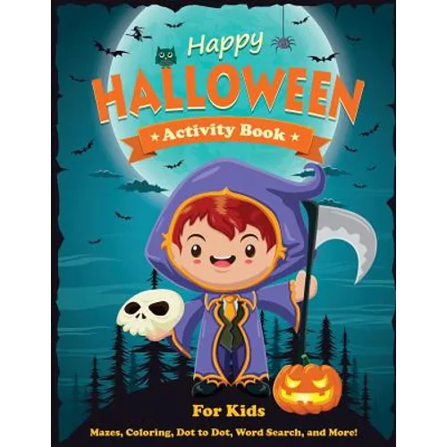 Happy Halloween Activity Book for Kids - Paperback