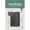 NLT Compact Zipper Bible, Filament Enabled (Leatherlike, Charcoal Patch, Red Letter) - Imitation Leather