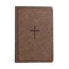CSB Giant Print Reference Bible, Brown Leathertouch, Indexed - Imitation Leather