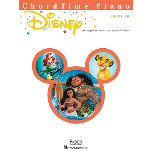 Chordtime Piano Disney Piano Sheet Music 10 Disney Songs from Moana, the Lion King, Beauty and the Beast & More Easy Arrangements for Level 2b Pianist - Paperback